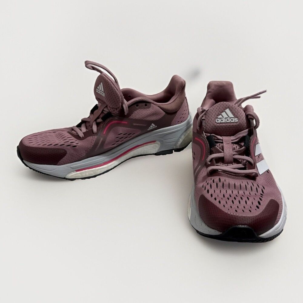 Adidas Solar Control Running Shoes Womens 8.5 M Purple Sneakers Activewear